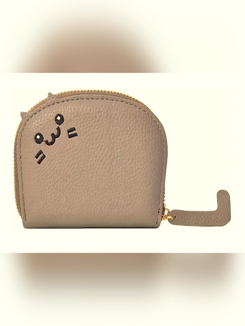 Cat Face Accordion Card Wallet Black Grey Burnt Orange 4.13” x 3.35" NWT Choose - Picture 4 of 6